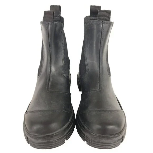 Ganni Black Ankle Boots - Picture 4 of 14